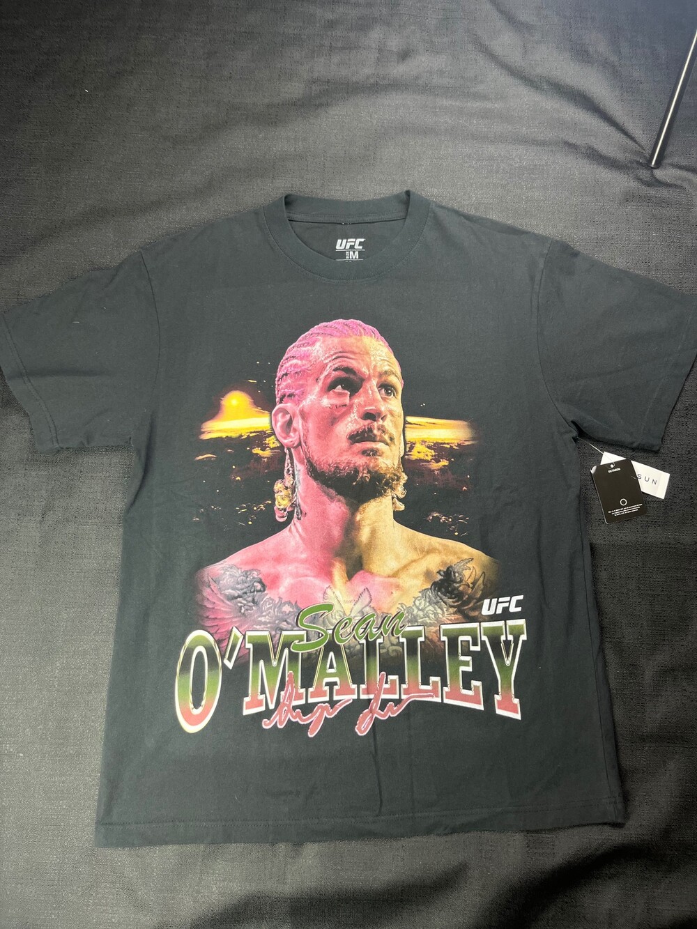 UFC Sean O'Malley Black T-Shirt Medium Graphic Tee